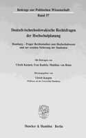 Deutsch-Tschechoslowakische Rechtsfragen Der Hochschulplanung