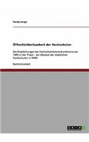 Öffentlichkeitsarbeit der Hochschulen