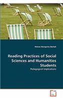Reading Practices of Social Sciences and Humanities Students