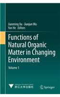 Functions of Natural Organic Matter in Changing Environment