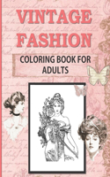 Vintage Fashion Coloring Book for Adults