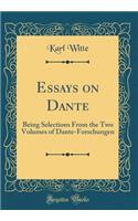 Essays on Dante: Being Selections From the Two Volumes of Dante-Forschungen (Classic Reprint)