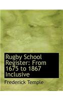 Rugby School Register: (English)