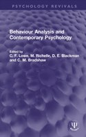 Behaviour Analysis and Contemporary Psychology