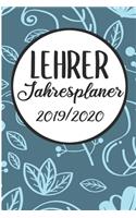 Lehrer Jahresplaner 2019 / 2020: Lehrerkalender 2019 2020 - Lehrerplaner A5, Lehrernotizen & Lehrernotizbuch für den Schulanfang