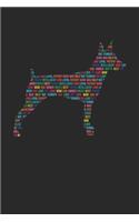 Rat Terrier Journal - Rat Terrier Notebook 'Word Cloud' - Gift for Rat Terrier Lovers