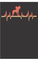 Notebook: Chinese Crested Dot Grid 6x9 120 Pages