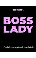 2020-2024 BOSS LADY Fünf Jahre Monatsplaner & Organisatorin