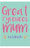 Great Pyrenees Mum Composition Notebook of Dog Mum Journal