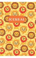 Journal: Cute Lion Journal / Notebook For Kids