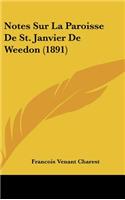 Notes Sur La Paroisse de St. Janvier de Weedon (1891)