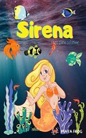 Sirena libro para colorear