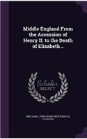 Middle England From the Accession of Henry II. to the Death of Elizabeth ..