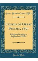 Census of Great Britain, 1851: Religious Worship in England and Wales
