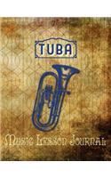 Tuba Music Lesson Journal