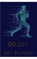 90 Days Exercise and Diet Journal Daily Food and Weight Loss Diary: 3 Month Tracking Meals Planner Fitness Workout Activity Tracker 13 Week Food Planner For Men