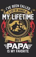 I've been called a lot of names in my lifetime but papa is my favorite: Symbol of love daily activity planner book for dad as the gift of fathers day, thanks giving day, fathers birthday and valentine day