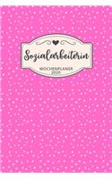 Sozialarbeiterin Wochenplaner 2020: Geschenk Wochenplaner, Terminkalender 2020 für Beruf, Studium, Zubehör, Danke Geschenkidee zu Weihnachten unter 10 Euro als Planer Organizer, Timer,
