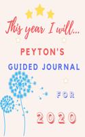 This Year I Will Peyton's 2020 Guided Journal
