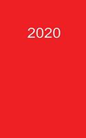 2020: Tagesplaner 2020 A5 Rot