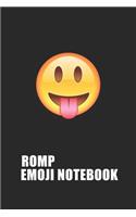 Romp Emoji Emoticons Notebook Emoji Notebook, Blank Composition Book, Emoji Notebooks for Girls/Boys, Emoji School Supplies Notebook for School / Teacher / Office / Student