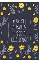 You See A Wall I See A Challenge