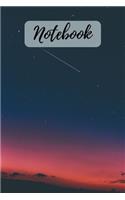 Notebook: Beautiful & Cute Notebook Stars and Sunset (120 pages - Lined - 6 x 9 inches)