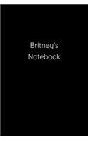 Britney's Notebook: Notebook / Journal / Diary - 6 x 9 inches (15,24 x 22,86 cm), 150 pages.