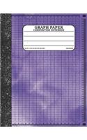 Graph Paper Composition Notebook: Math and Science Lover Graph Paper Cover Watercolor Dark Purple (Quad Ruled 4 squares per inch, 100 pages) Birthday Gifts For Math Lover Teacher, St