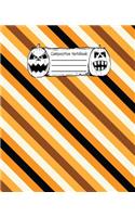 Abstract Halloween Pattern Volume 19 Wide Ruled Journal
