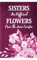 Chalkboard Journal - Sisters Are Different Flowers From The Same Garden (Raspberry)