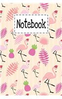 Notebook: Cute Flamingo Gifts Cartoon Cover Notebook lined Paperback For Girls Boys Kids Teens For Taking Note & Ideas. Perfect Gifts Ideas For Animal & Pink 
