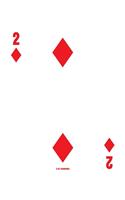 2 Of Diamonds: Poker Card Notebook With Lined College Ruled Paper For Work, Home Or School. Cool 7.5 x 9.25 Notepad Journal For Taking Notes, Diaries Or Journaling