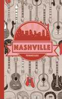 Nashville Tennessee: Music City USA Notebook Journal-6x9-100 Blank Lined Wide Ruled pages-Glossy Cover-Perfect Nashville Tennessee Gift-Great Country Music Lover Gift Id