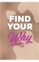 Find Your Way: Notebook Journal Composition Blank Lined Diary Notepad 120 Pages Paperback Brown Texture Vitiligo
