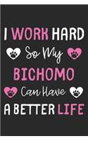 I Work Hard So My Bichomo Can Have A Better Life: Lined Journal, 120 Pages, 6 x 9, Bichomo Dog Gift Idea, Black Matte Finish (I Work Hard So My Bichomo Can Have A Better Life Journal)