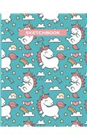 Unicorn Journal Notebook for Kids, Birthday Unicorn Journal for Girls, 8.5