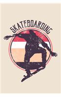 Skateboarding: Retro Vintage Skateboarding Blank Lined Notebook Journal Diary 6x9