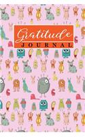 Gratitude Journal: Grateful Notebook, Gratitude Journals For Women, Gratitude Journal Blank Pages, Teen Gratitude Journal, Cute Monsters Cover(52 Gratitude Journals)