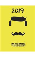 2019- Mr Mustache 2018-2019 Academic Year Monthly Planner: July 2018 To December 2019 Weekly and Monthly Large 8.5x11 Organizer with Motivational Quotes(92 2019 Motivational Quotes Planners)