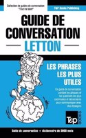 Guide de conversation Français-Letton et vocabulaire thématique de 3000 mots: (191 French Collection)