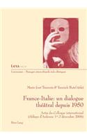 France-Italie: Un Dialogue Théâtral Depuis 1950
