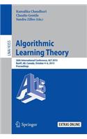 Algorithmic Learning Theory
