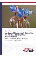 Actividad Biológica de Extractos de Plantas de la Familia Boraginaceae