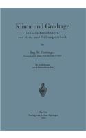 Klima Und Gradtage in Ihren Beziehungen Zur Heiz- Und Lüftungstechnik
