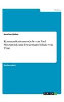 Kommunikationsmodelle von Paul Watzlawick und Friedemann Schulz von Thun