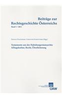 Beitrage Zur Rechtsgeschichte Osterreichs, Band 1/2011