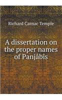 A Dissertation on the Proper Names of Panjabis