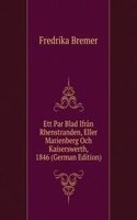 Ett Par Blad Ifran Rhenstranden, Eller Marienberg Och Kaiserswerth, 1846 (German Edition)