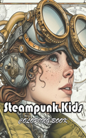 Steampunk Kids Coloring Book